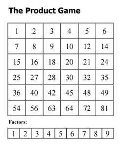 Product Game